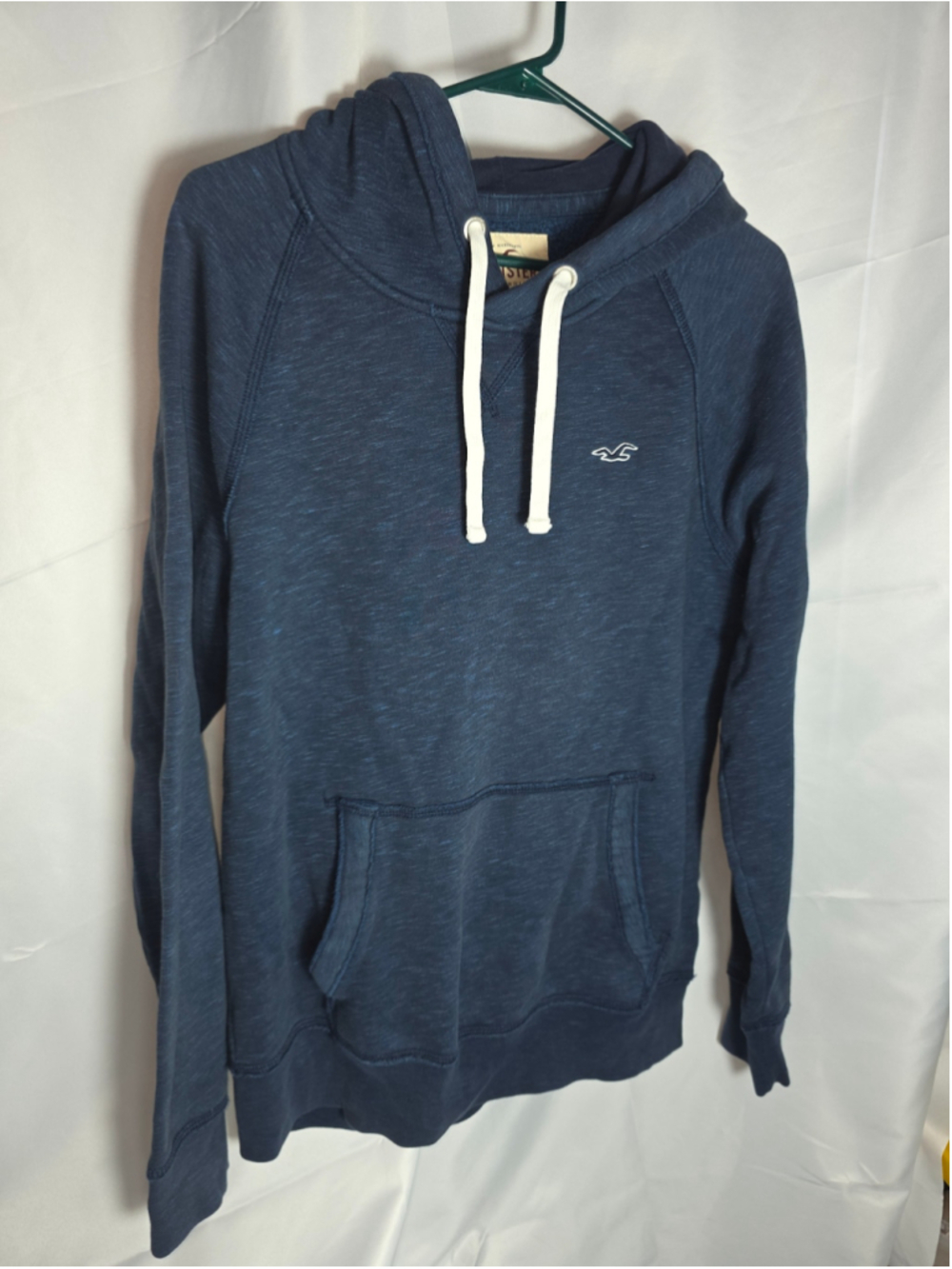 Women's Hollister Hoodie Sweatshirt Size M Blue White y2k 90's casual fall cozy